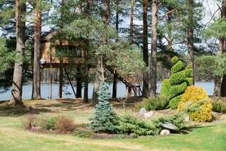Дома для отпуска Treehouse Čiekurs Duķuri Стандартный дом на дереве с видом на озеро-26